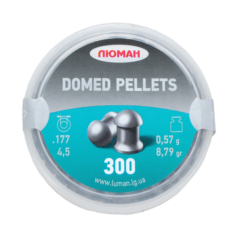 МП Пуля пневм. "Domed pellets", 0,57 г. 4,5 мм. (300 шт.) (60 в упаковке) - фото 1