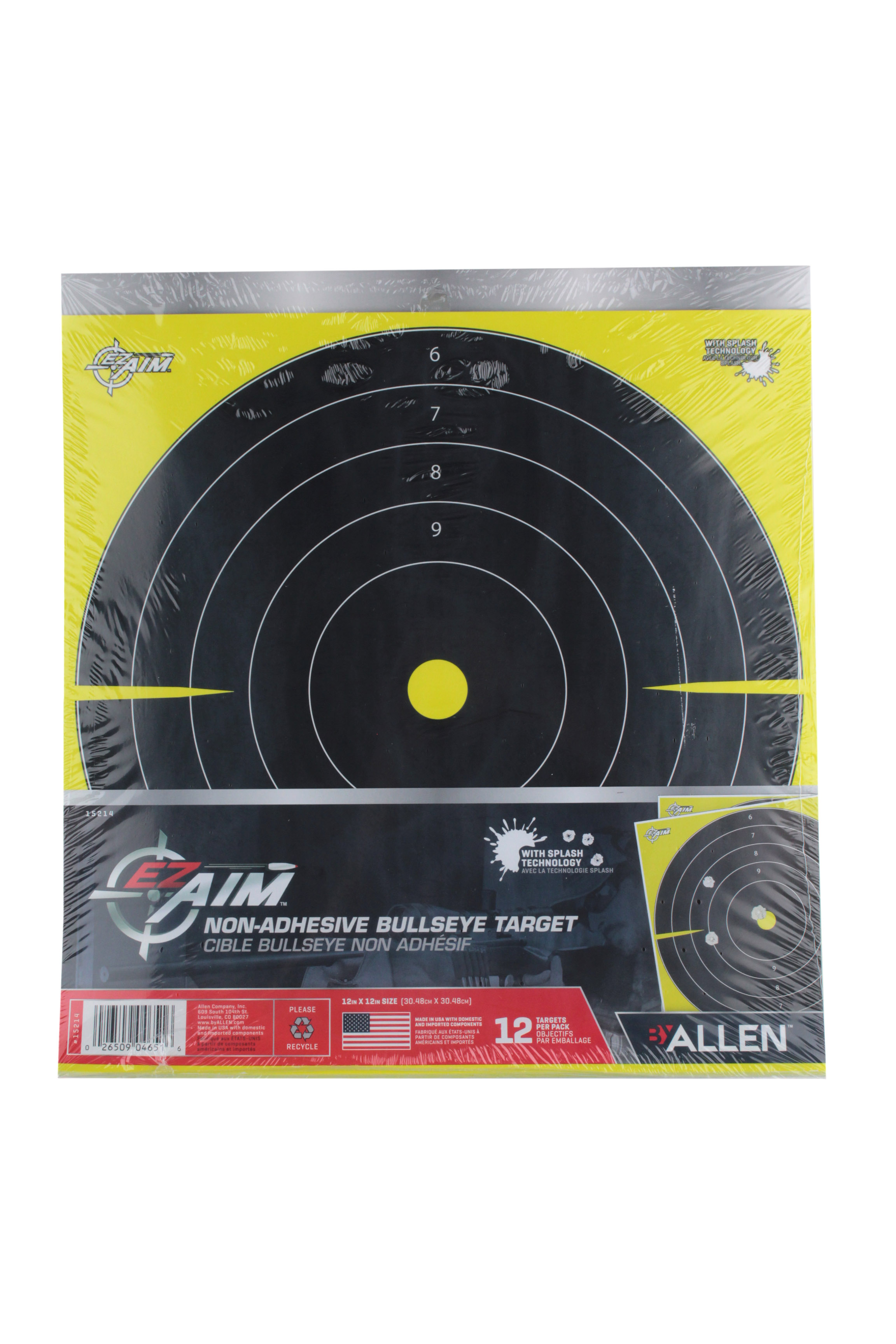 Мишень Allen EZ Aim Splash Bullseye 12x12