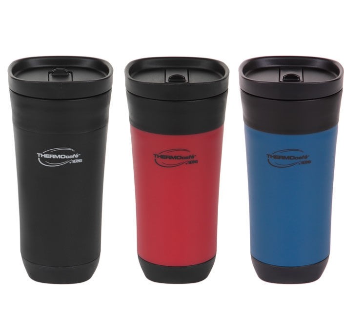 Термокружка Thermos Thermocafe gp1010 red/black/blue mix 0,47 - фото 1