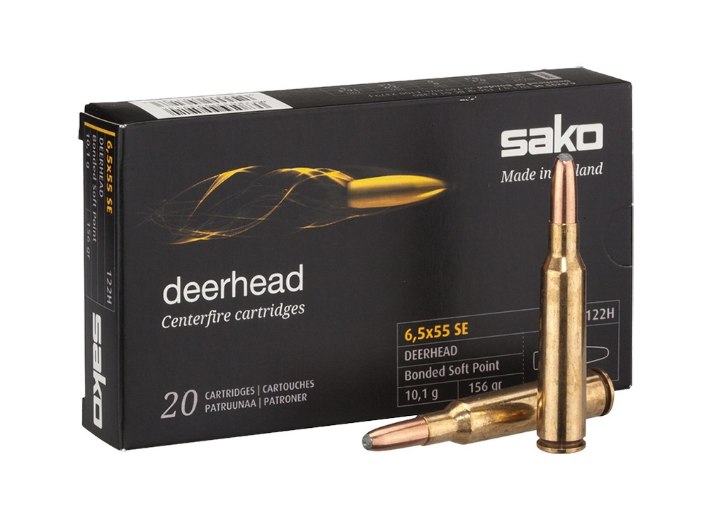 Патрон 6,5X55 SE Sako Deerhead SP Bonded 10,1 гр - фото 1