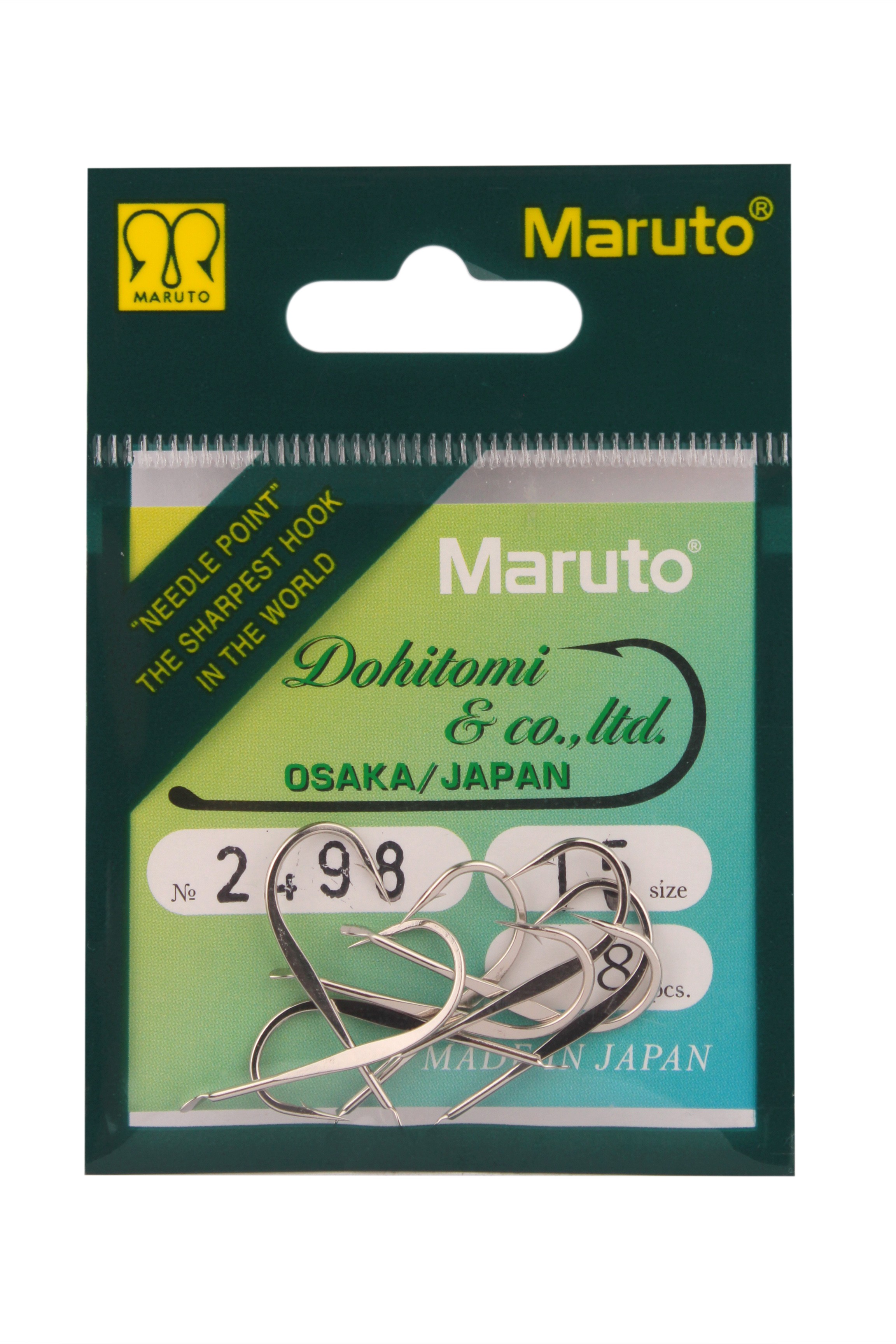 Крючки Maruto 2498 Ni №15 8шт  - фото 1