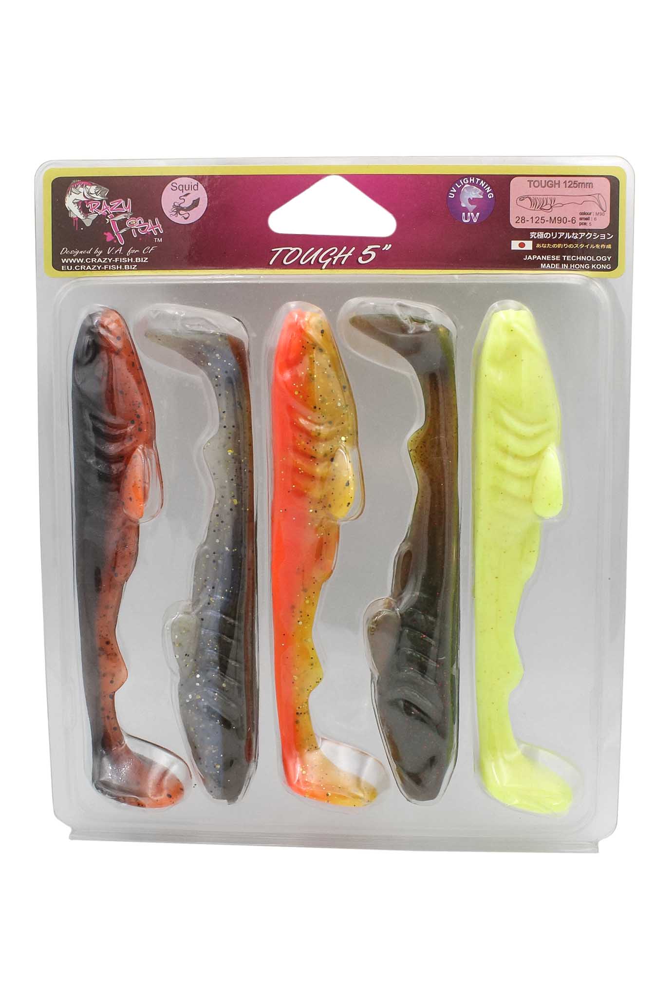 Приманка Crazy Fish Tough 5'' 28-125-M90-6