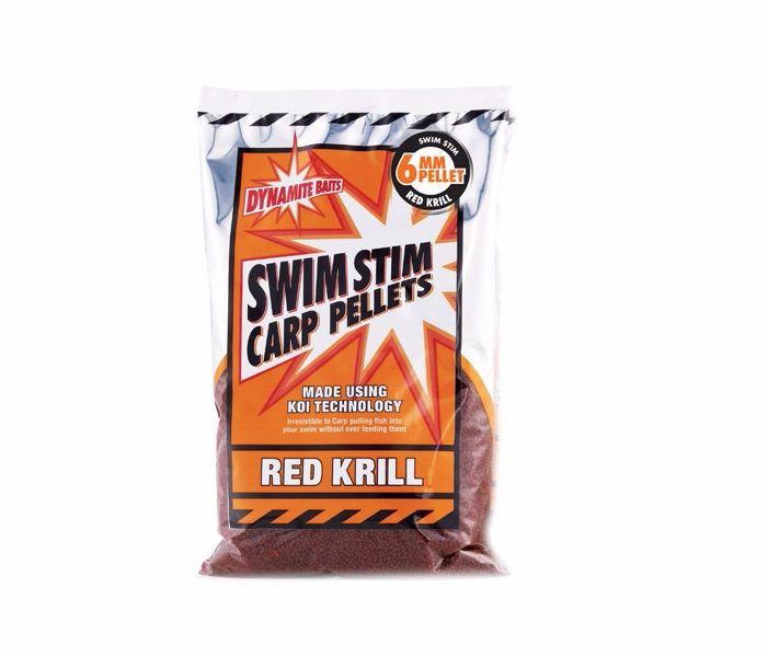 Пеллетс Dynamite Baits Swim stim 6мм 900гр красный криль - фото 1