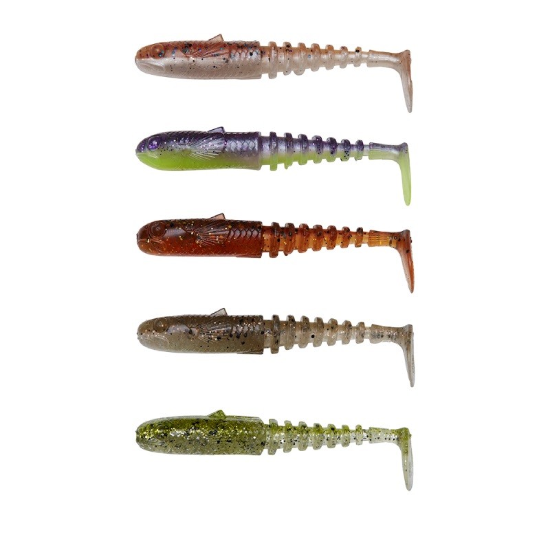 Приманка Savage Gear Gobster Shad 9см 9гр Clear Water Mix 5шт - фото 1