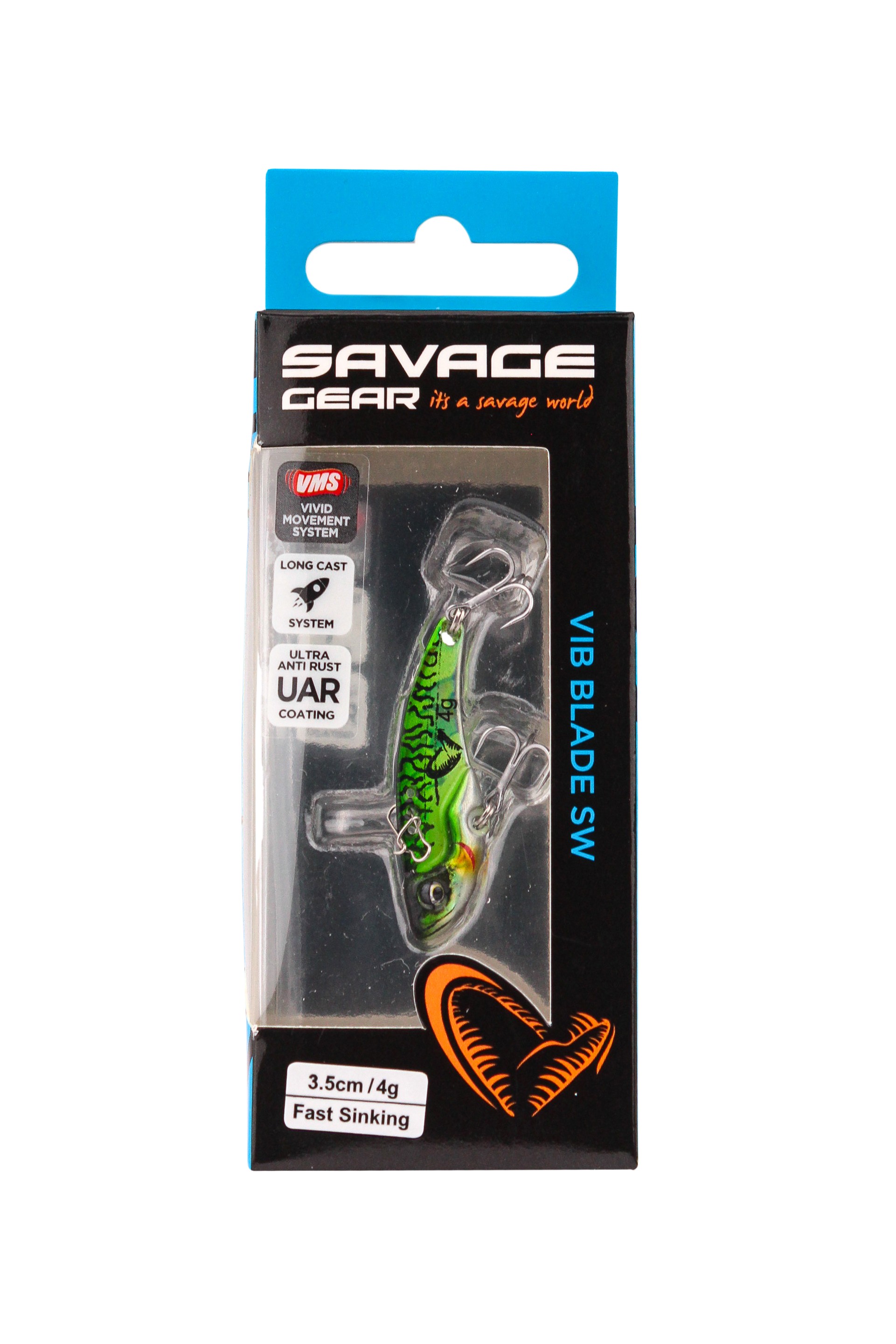 Блесна Savage Gear Vib blade SW 3,5см 4гр fast sinking green mackerel