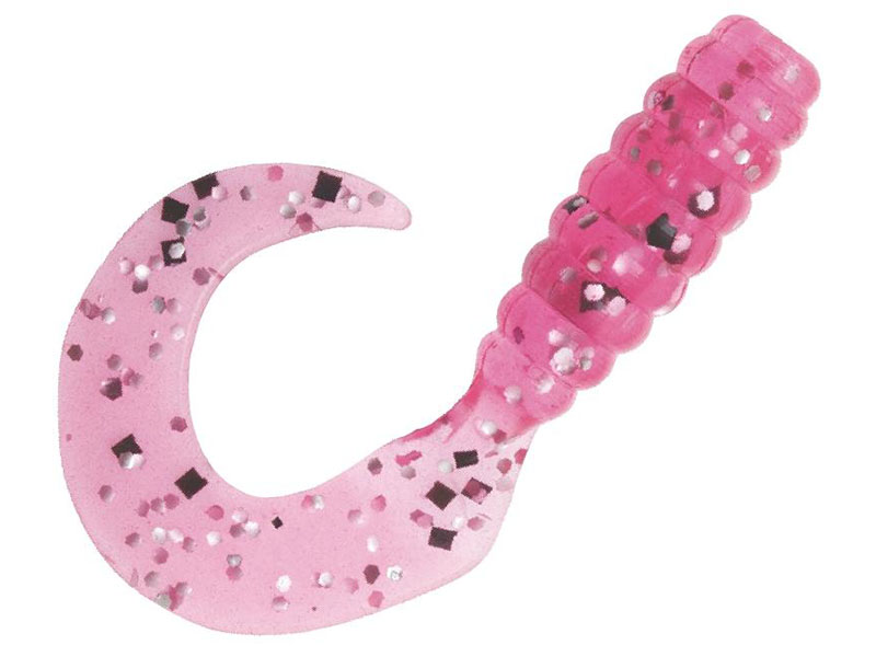 Приманка Z-Man твистер Grubz 2.5" electric pink 10шт - фото 1