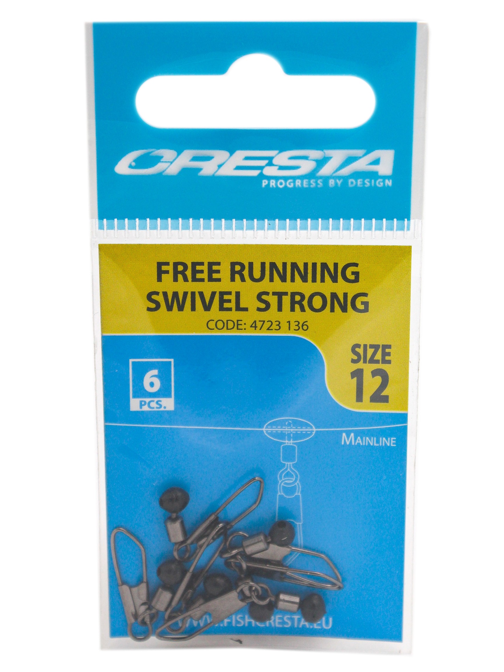 Вертлюг SPRO с карабином free running swivel strong №12 - фото 1