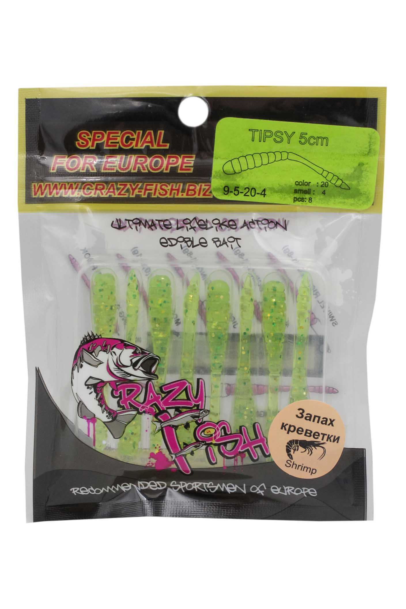 Приманка Crazy Fish Tipsy 9-5-20-4 - фото 1