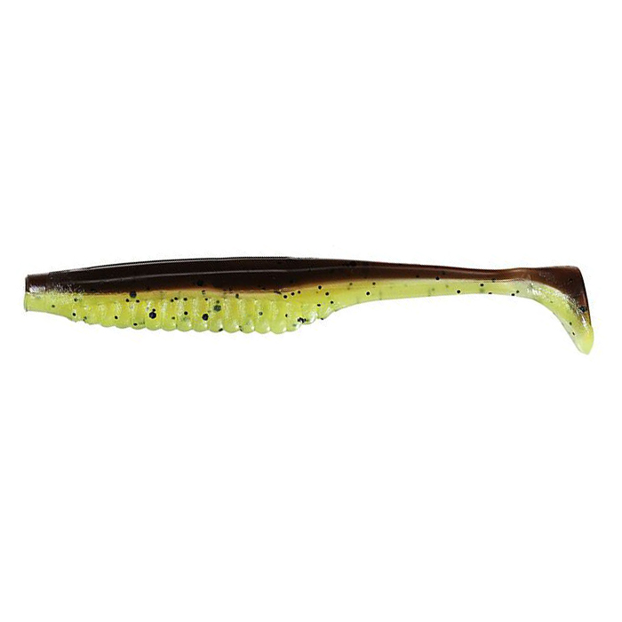 Приманка DUO Realis Versa Shad Elastomer 4" F082 Green Pumpkin Char - фото 1