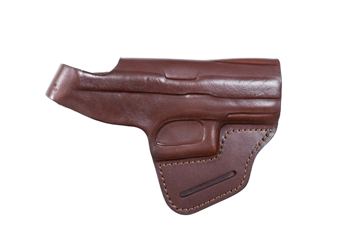 Кобура Хольстер Grand Power T10 модель A кожа коричневая поясная - фото 1