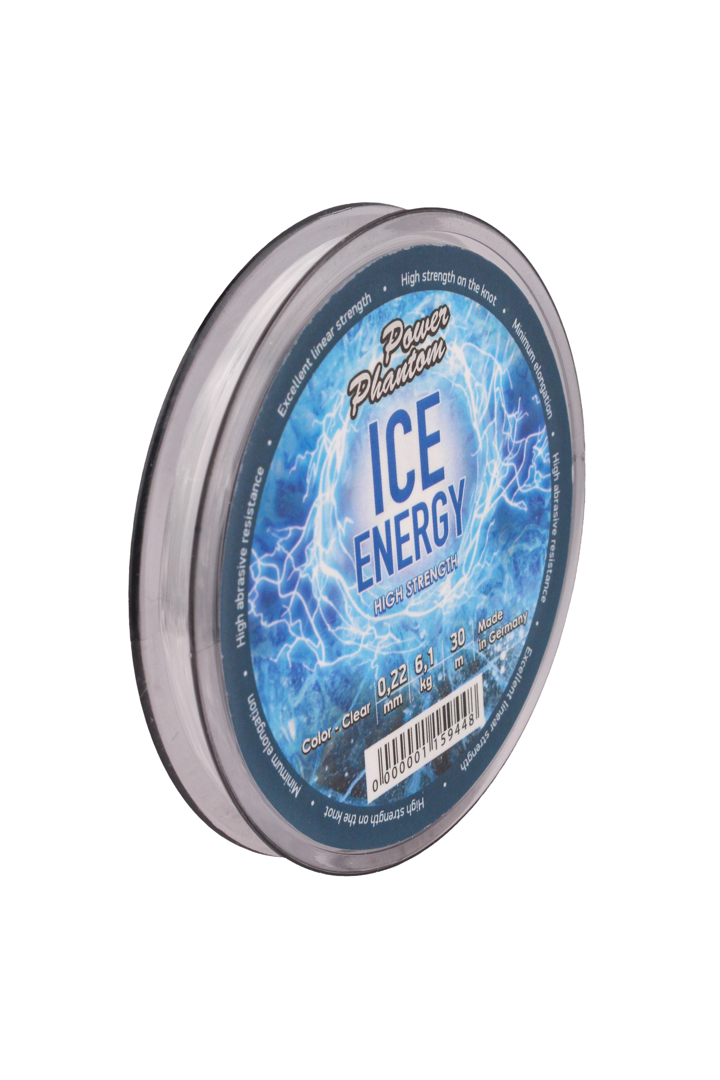 Леска Power Phantom Ice Energy clear 30м 0,22мм, 6,1кг - фото 1