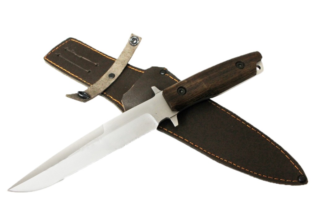 Нож ИП Семин Командор сталь 65x13 ценные породы дерева