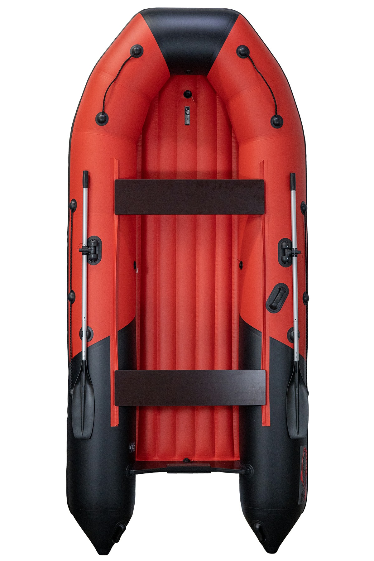 Лодка Мастер лодок Таймень NX 3800 НДНД Pro красный/черный - фото 1