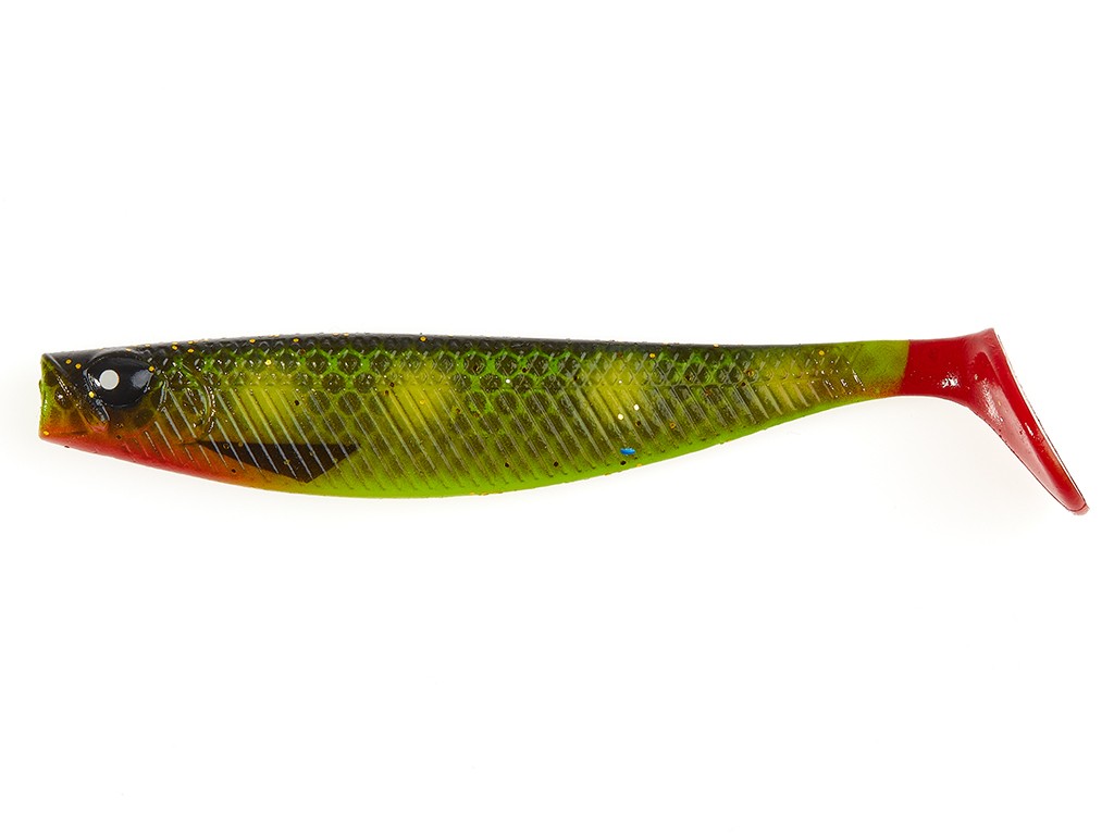 Приманка Lucky John Red Tail Shad 3,5" PG31 5шт в уп - фото 1