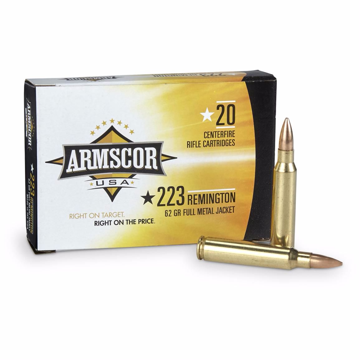 Патрон 223Rem Armscor FMJ 4г - фото 1