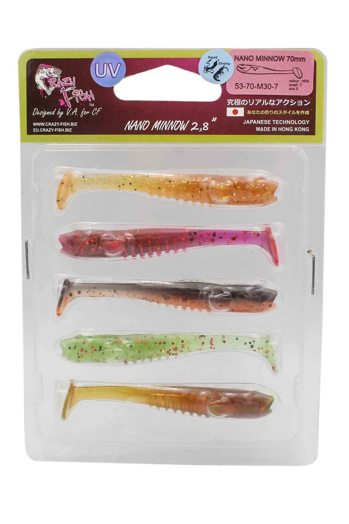 Приманка Crazy Fish Nano Minnow 2,8" 53-70-M30-7 - фото 1
