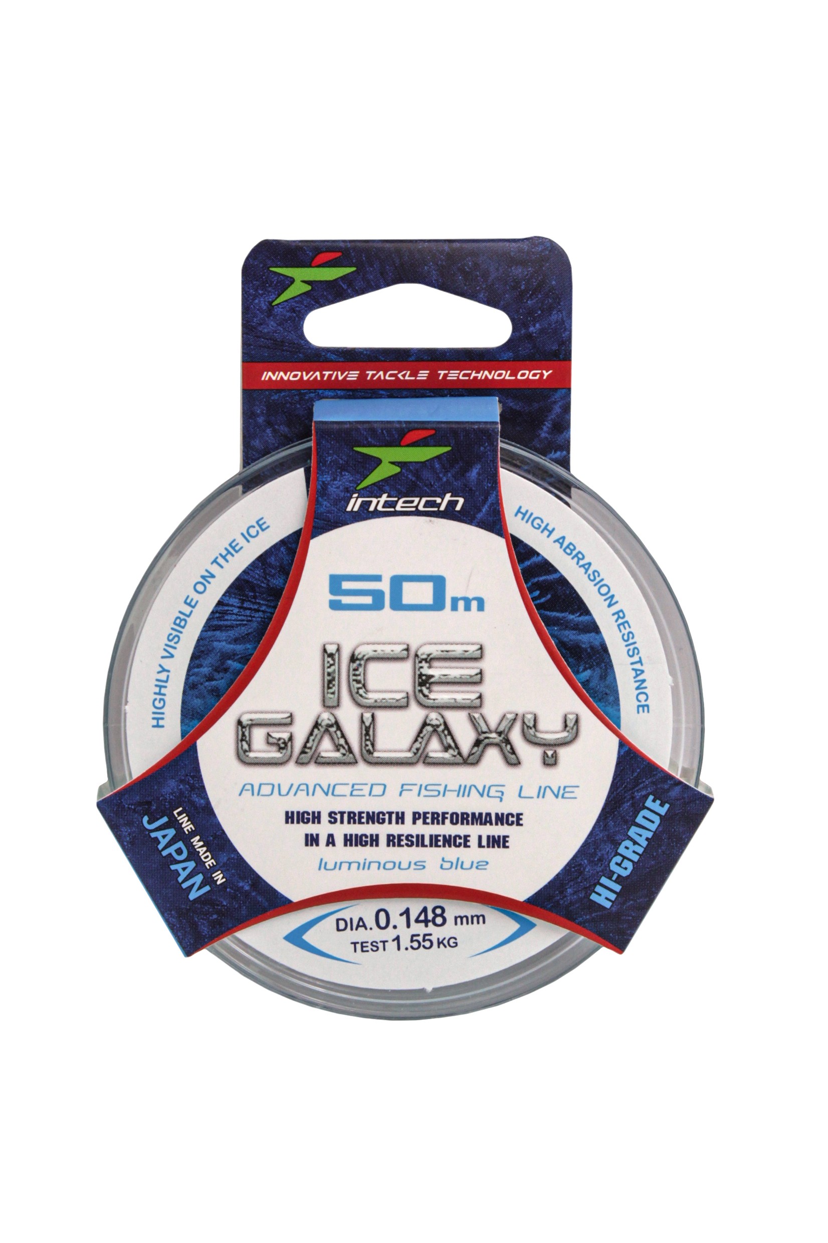 Леска Intech Galaxy Ice 50м 0.148мм 1.55кг голубая - фото 1