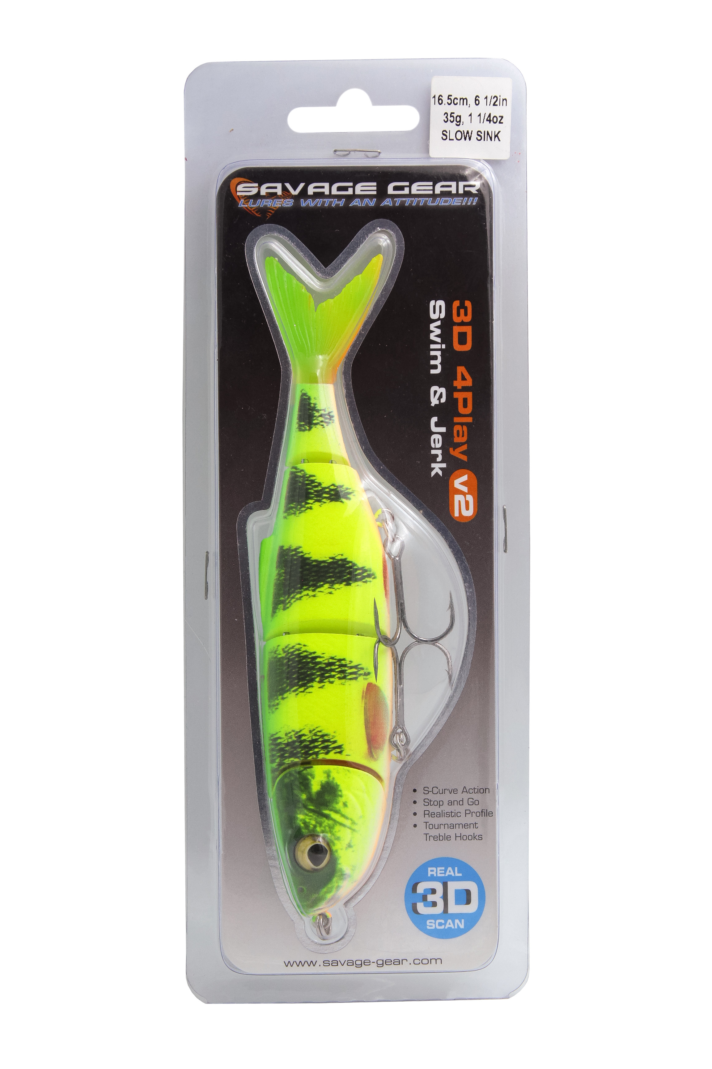 Воблер Savage Gear 4Play V2 Swim&Jerk 16,5см 35гр SS 05-Firetiger