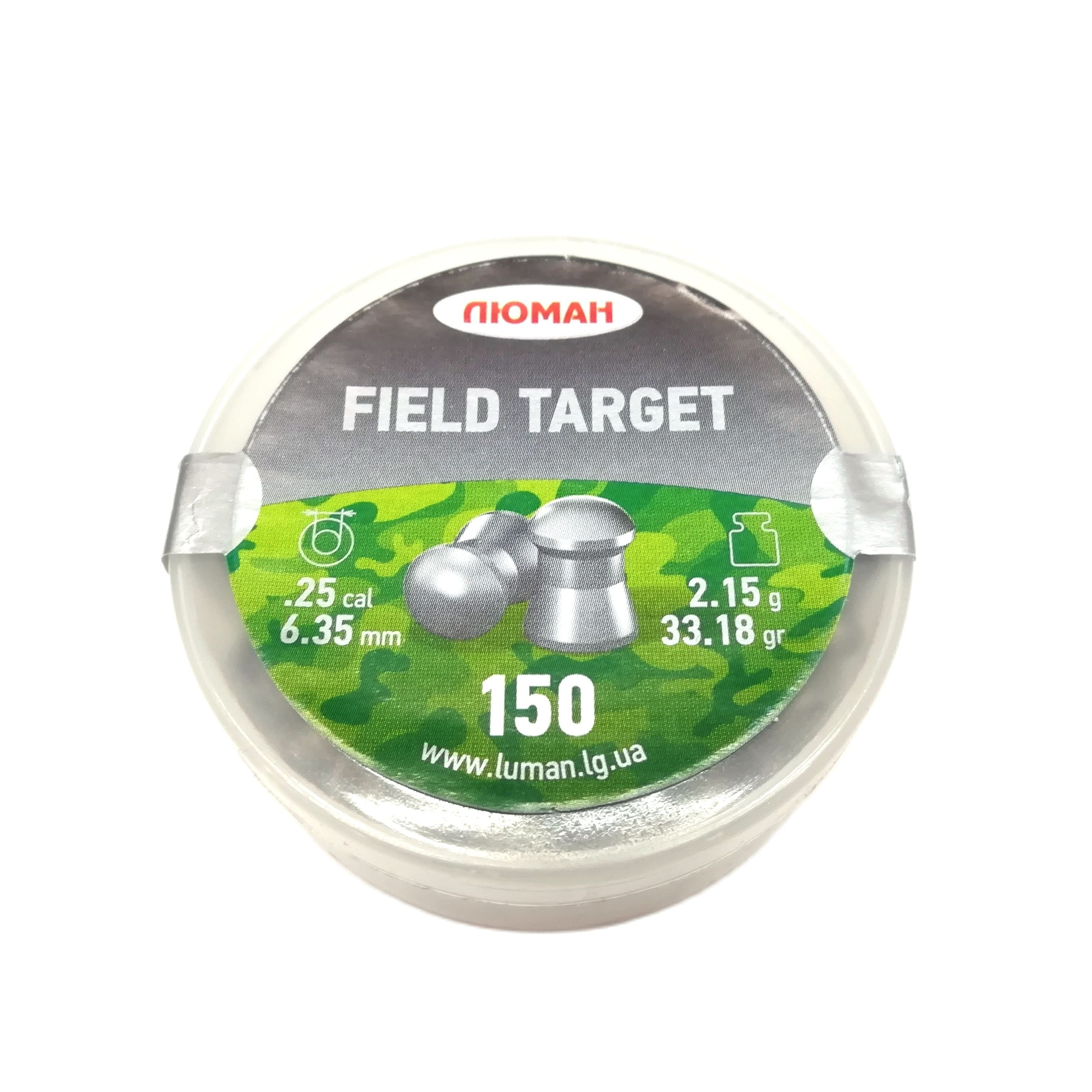 Пульки Люман Field Target 2,15 гр 6,35мм 150 шт