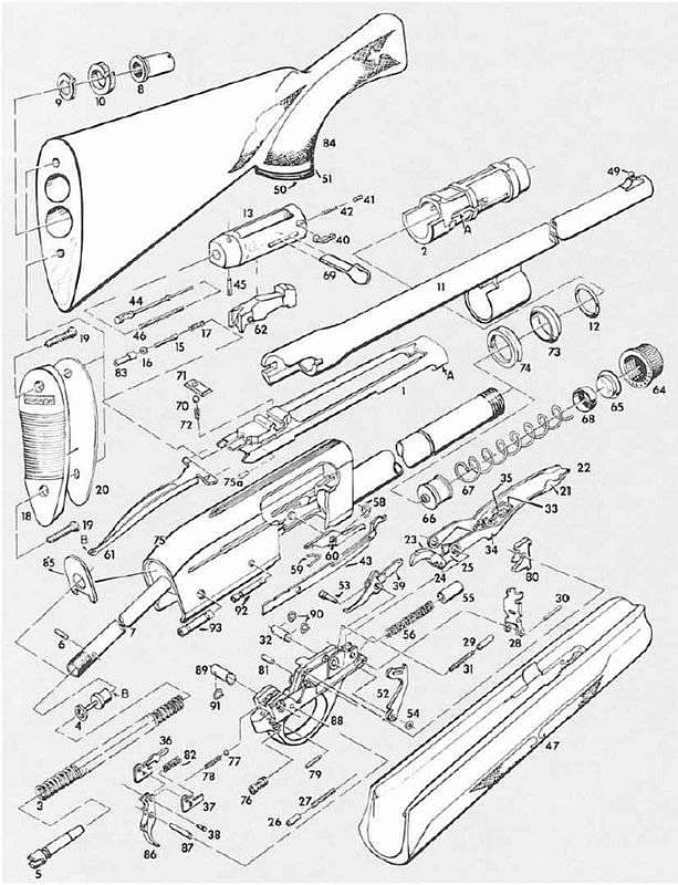 МП Трубчатая ось для Remington мод. 1100, 7600 - фото 1