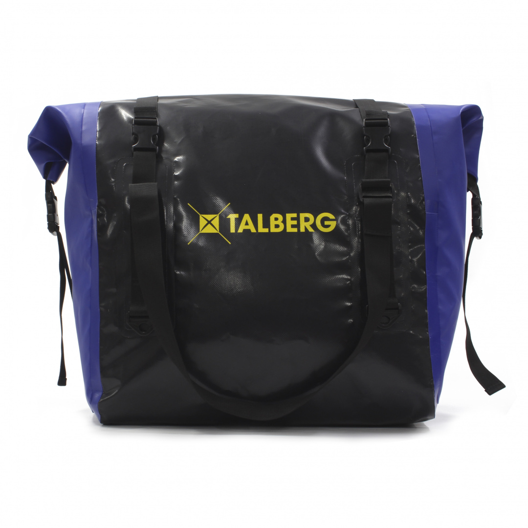 Гермосумка Talberg с широким входом HUNT DRY BAG PVC 90 черный/василёк - фото 1