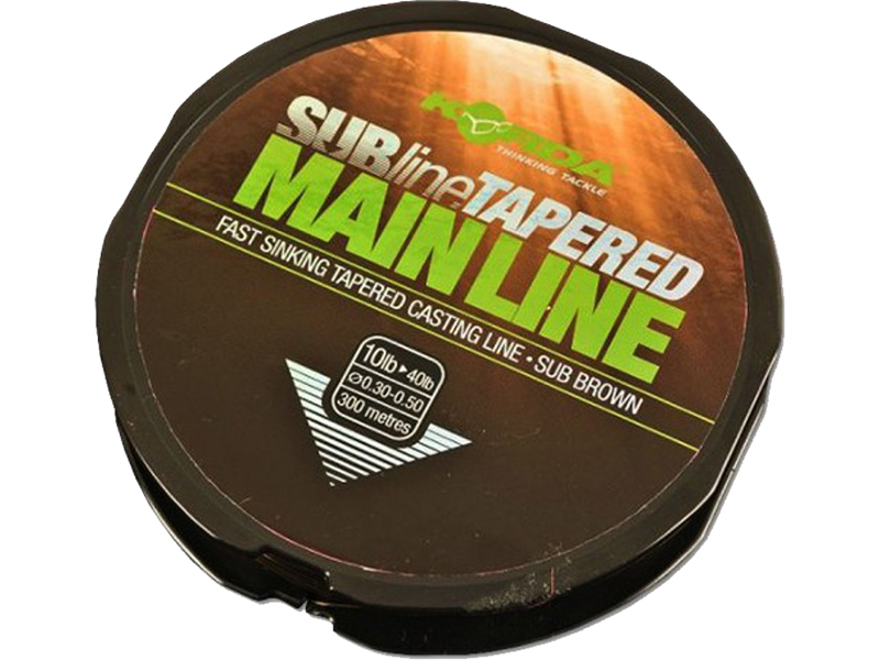 Шок лидер Korda Subline tapered leader brown 5х12м 0,28-0,50мм - фото 1