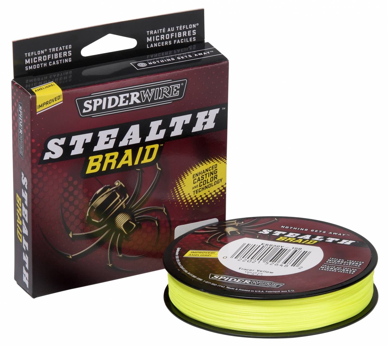 Шнур Spider wire Stelth yellow 137м 0,25мм  - фото 1
