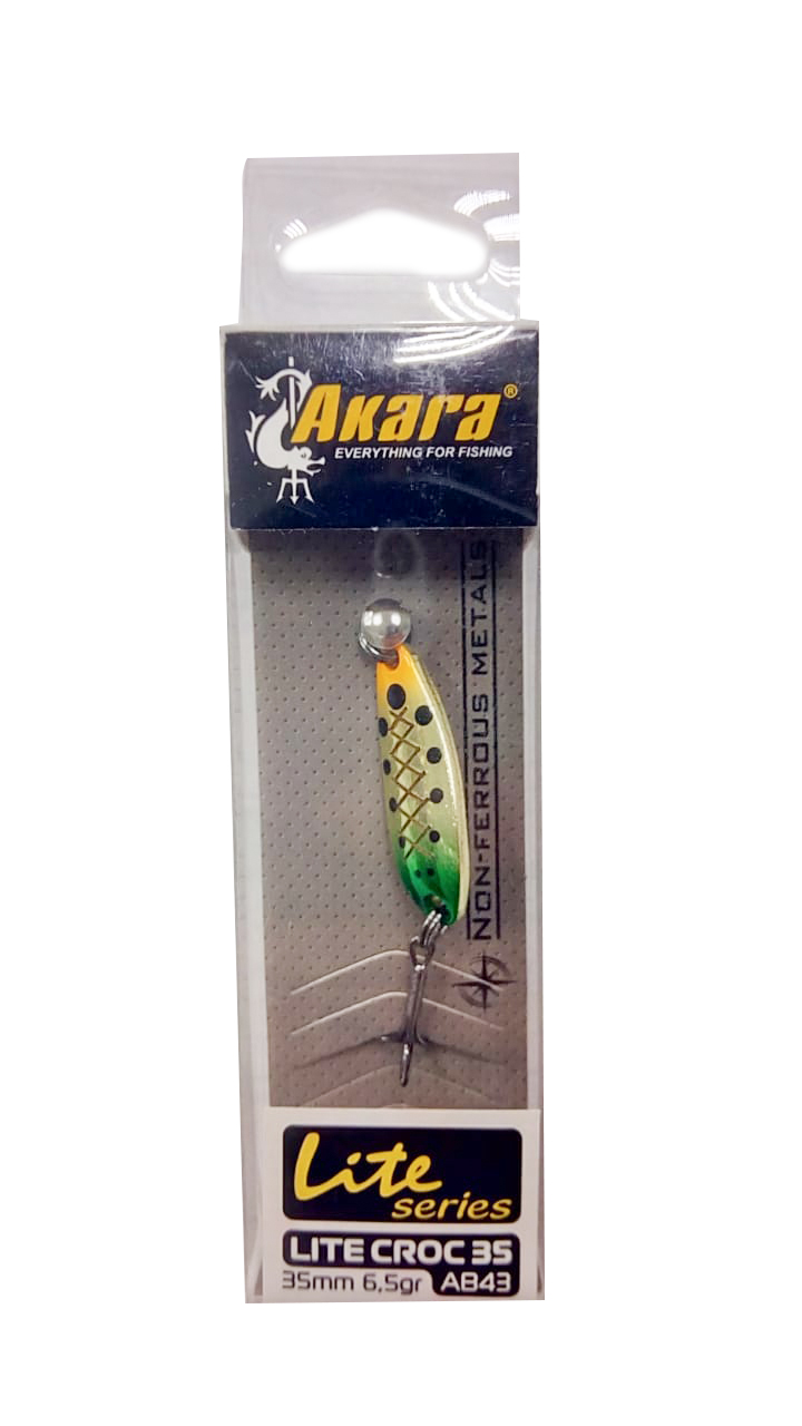 Блесна Akara колеб. Lite series Lite Croc 35 6.5 гр цв. AB43
