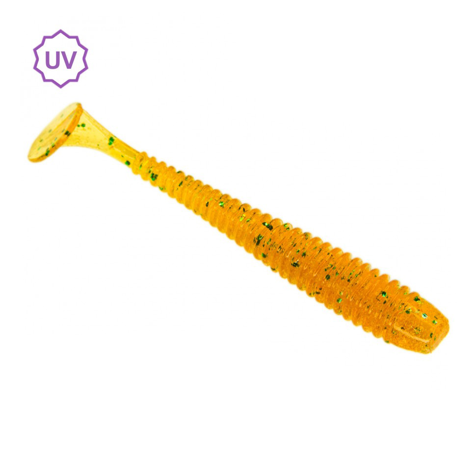 Приманка ESOX Swinky 2" 53мм цв.FK007 Green Amber уп.10шт - фото 1