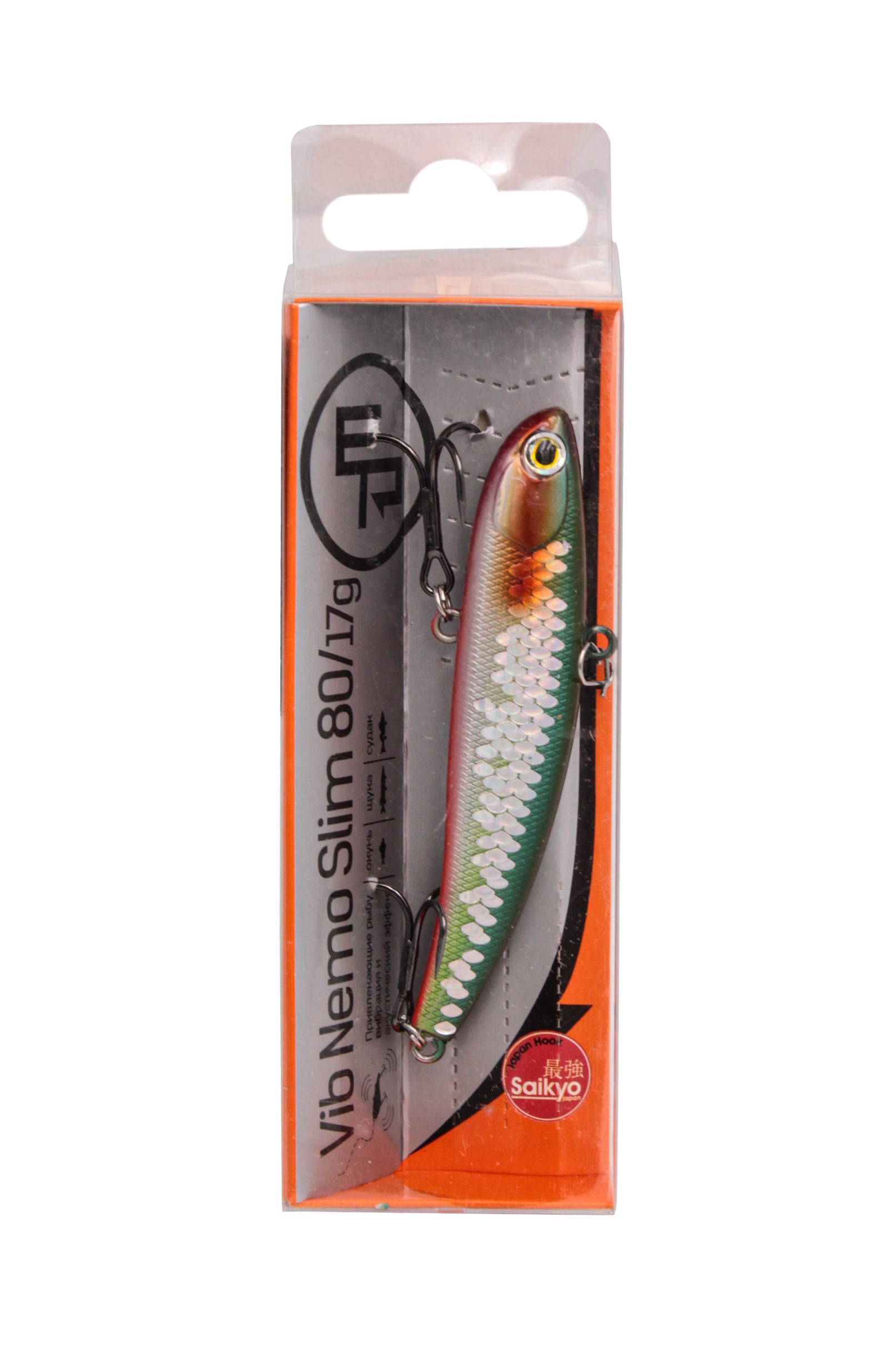 Приманка Ecopro VIB Nemo Slim 80мм 17гр 055 Shiny Shad - фото 1