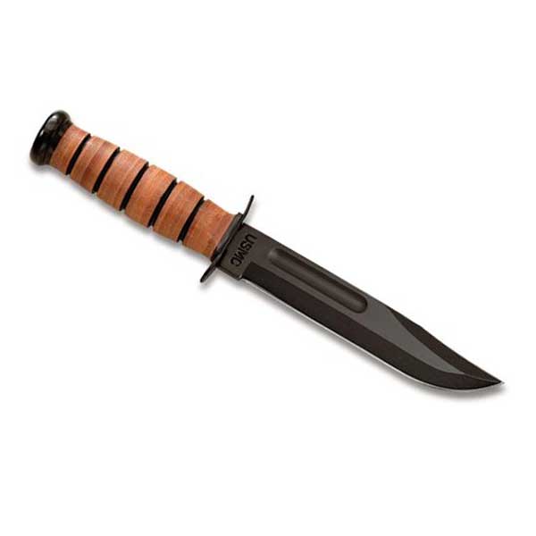 Нож Ka-Bar 5017 USMC сталь 1095 рукоять кожа - фото 1