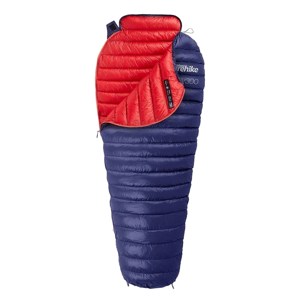 Спальник Naturehike CW300 Mummy goose down navy blue (tibetan cyanine)