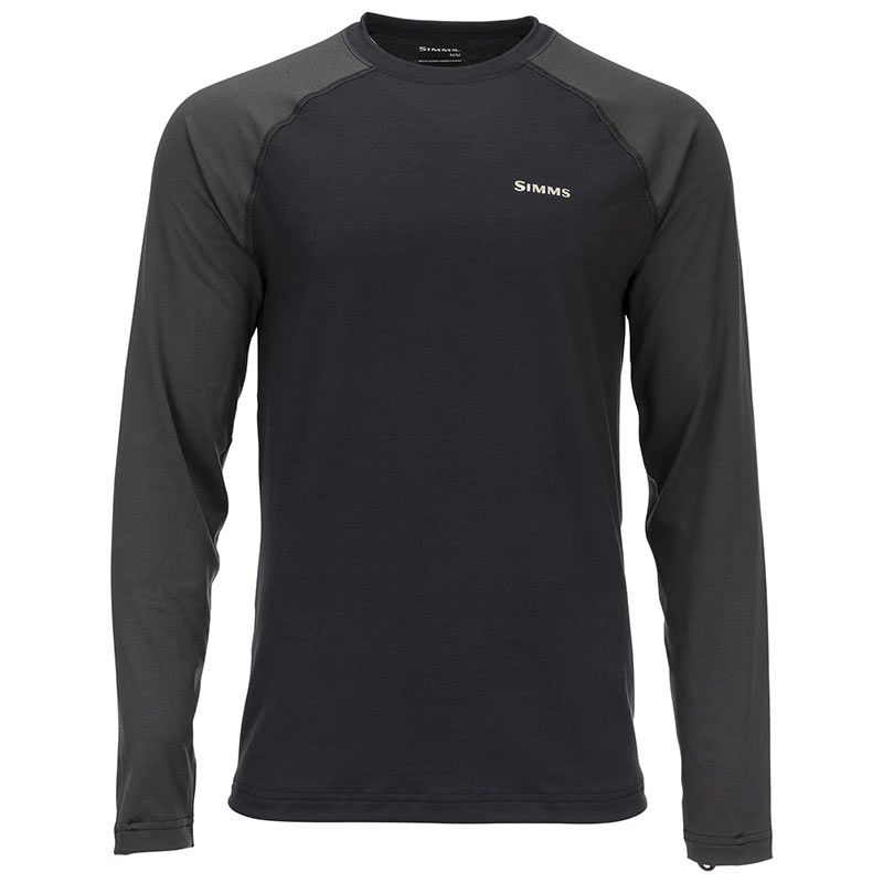 Термофутболка Simms Lightweight Baselayer Top Black  - фото 1