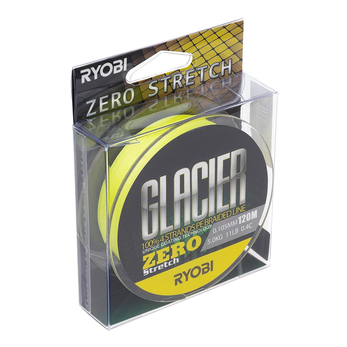 МП Шнур GLACLER ZERO-120M 0.4/d-0.105mm yellow Ryobi - фото 1