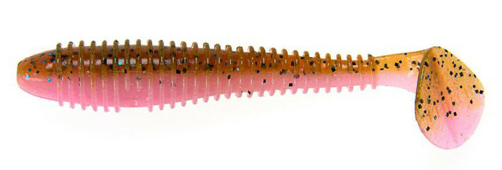 Приманка Keitech 3,3" FAT Swing Impact - Motoroil / Pink - фото 1