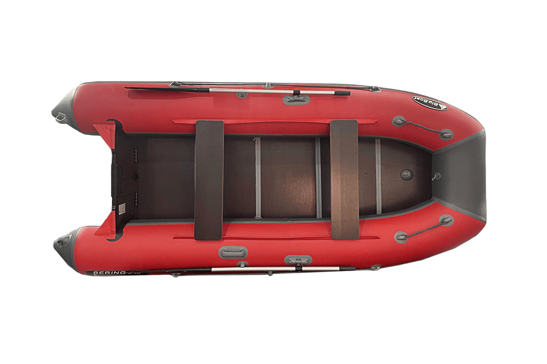 Лодка BigBoat Bering 340К красно-серый - фото 1