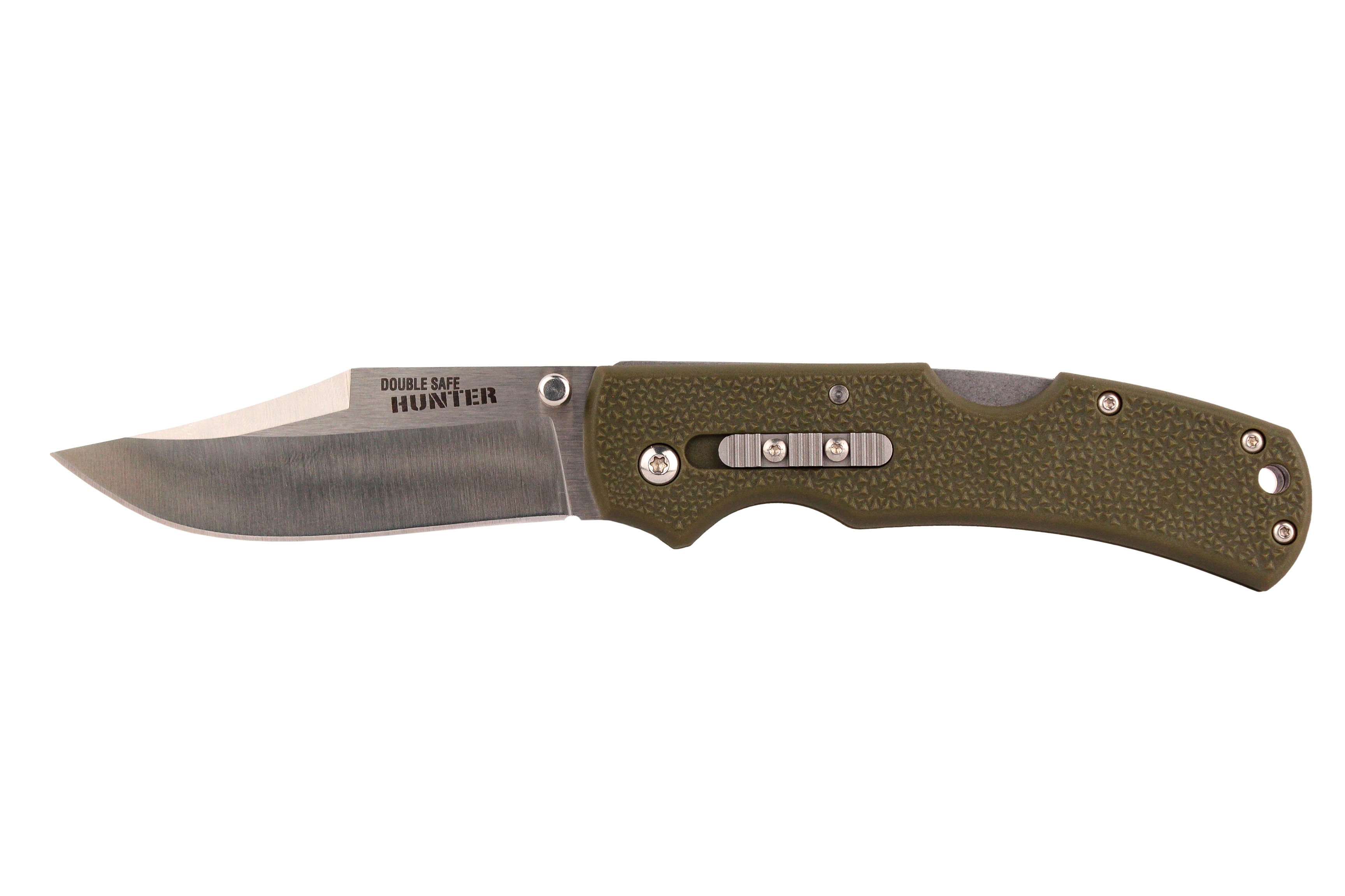 Нож Cold Steel Double Safe Hunter OD Green складной 8Cr13MoV рукоять GFN