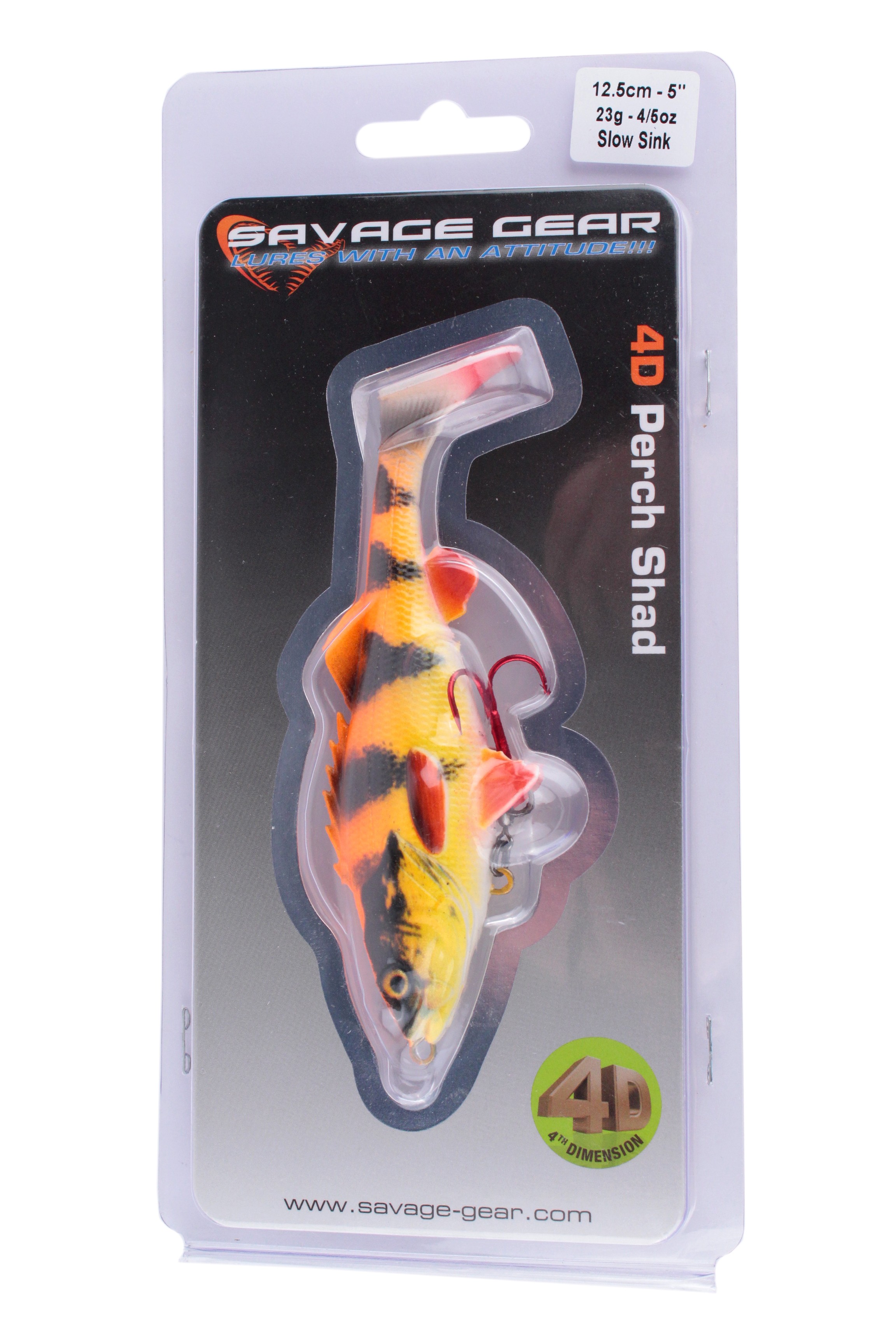 Приманка Savage Gear 4D Perch shad 12,5см 23гр SS 03 albino - фото 1