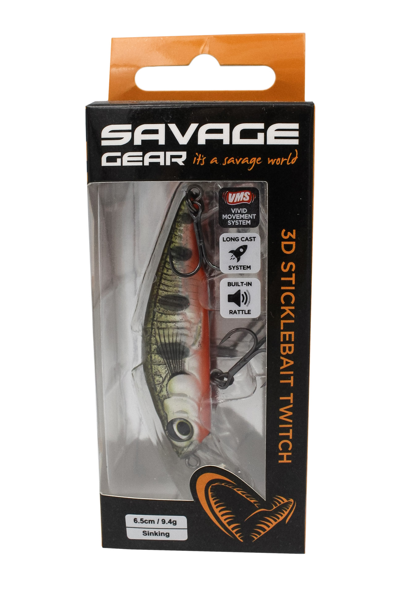 Воблер Savage Gear 3D sticklebait twitch 6,5см 9,4гр sinking olive smolt - фото 1