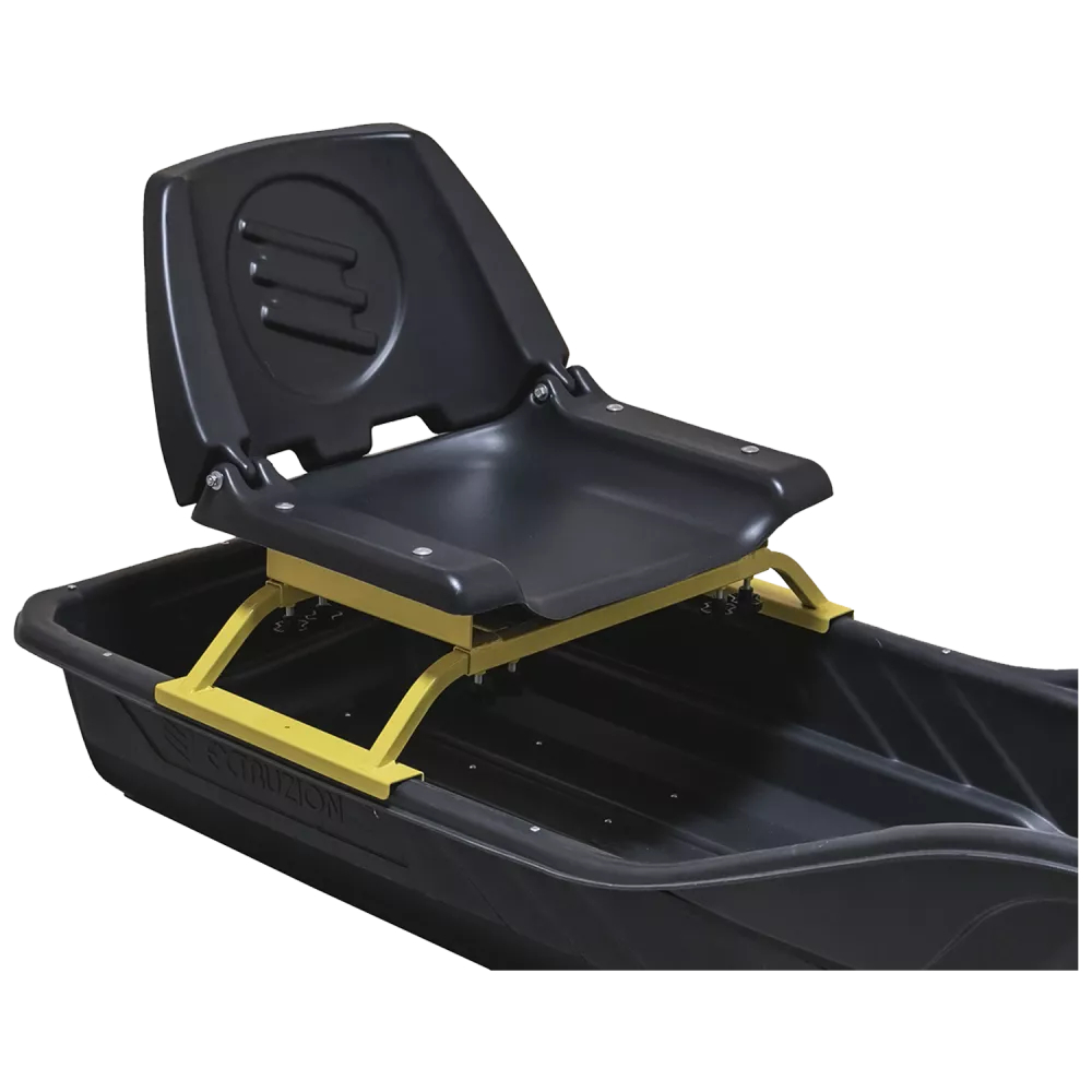 Сиденье поперечное с пластиковой раскладной сидушкой со спинкой в комплеке крепл - фото 1