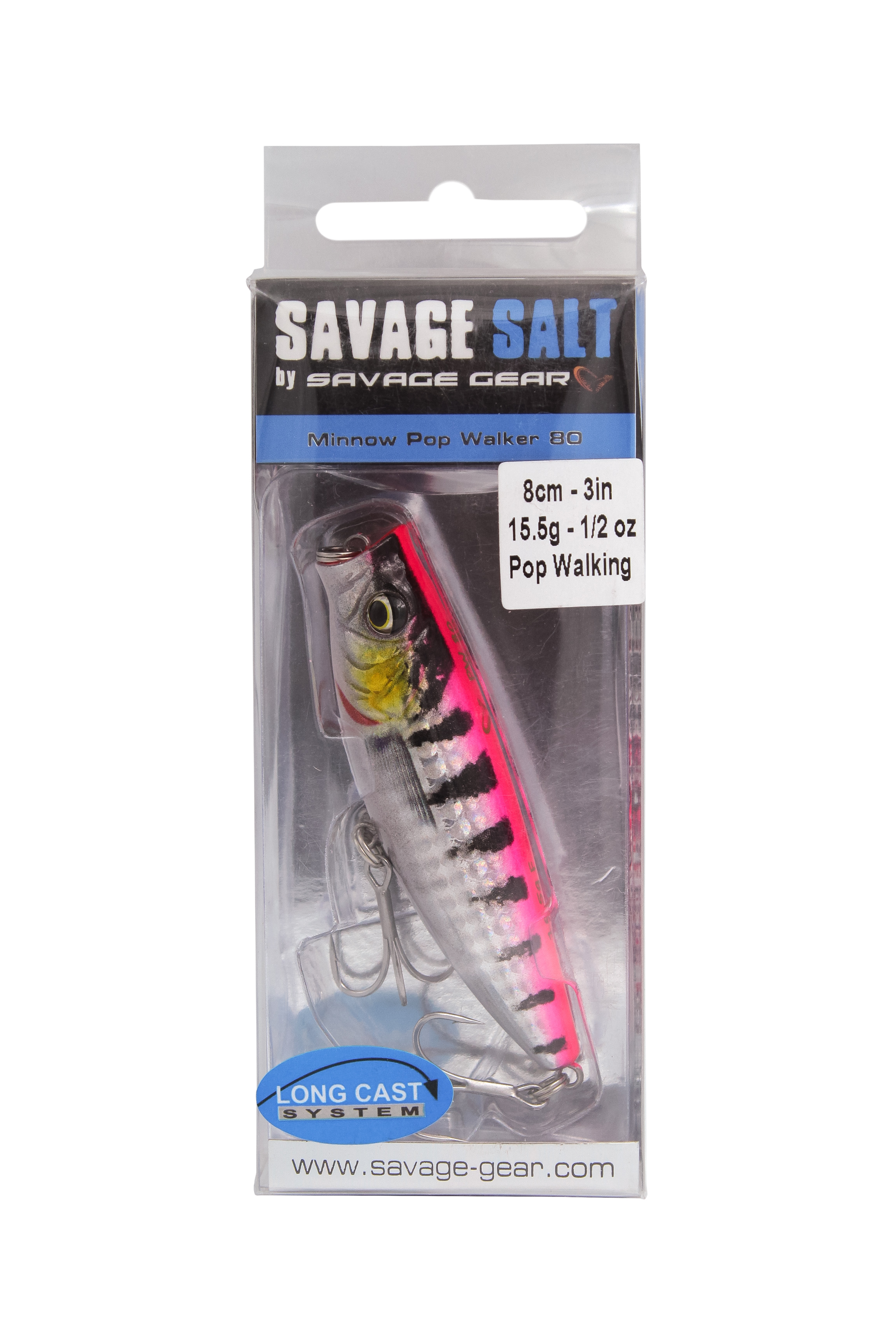 Воблер Savage Gear 3D minnow pop walker 8см 15,5гр  F pink barracuda - фото 1