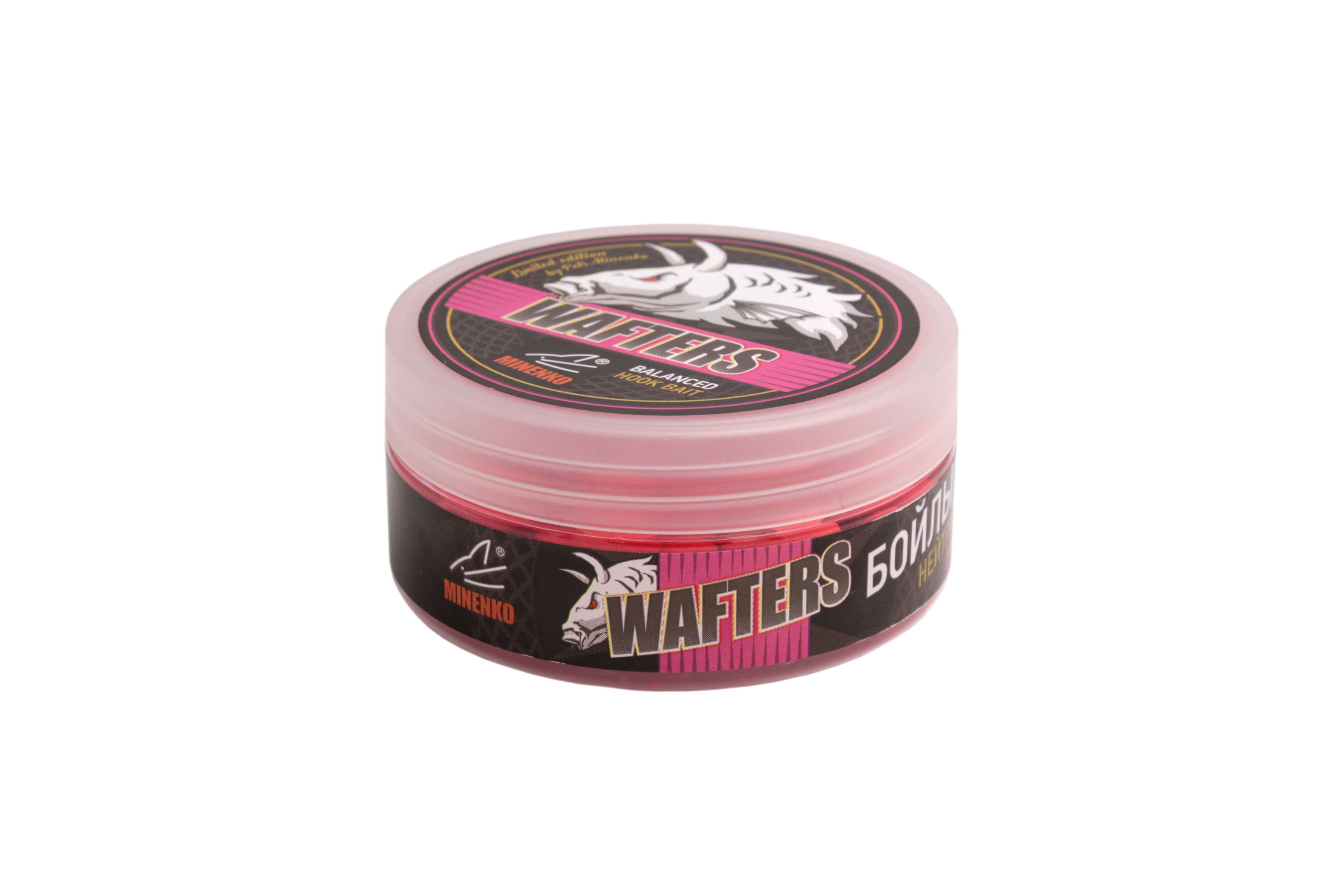 Бойлы MINENKO Wafters Strawberry Fluo 14мм - фото 1