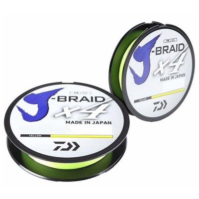 Шнур Daiwa J-Braid X4 0,10мм 270м Yellow - фото 1