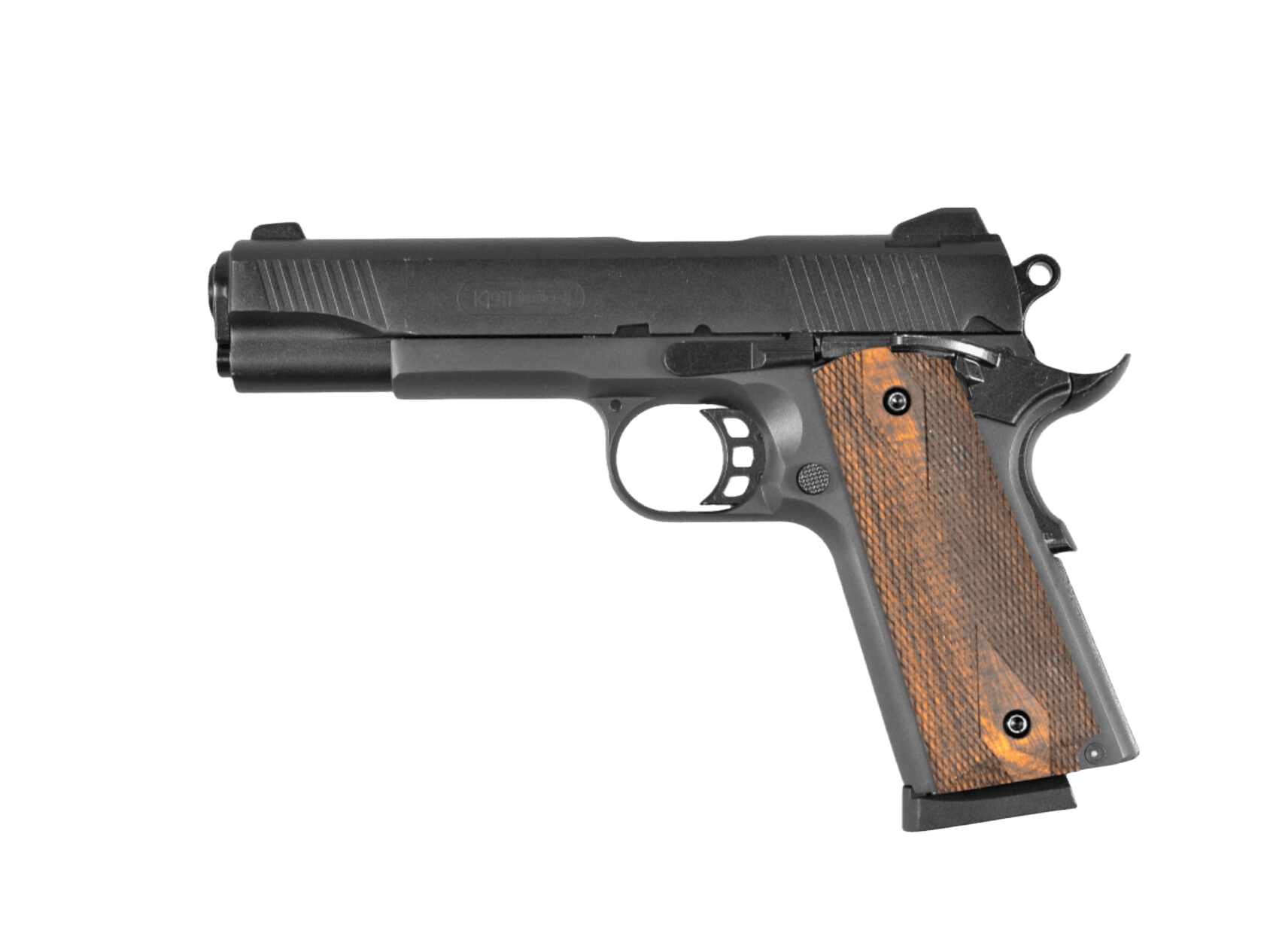 Пистолет K 1911 KURS 5,5мм под патрон 10ТК compact черный сигнальный - фото 1