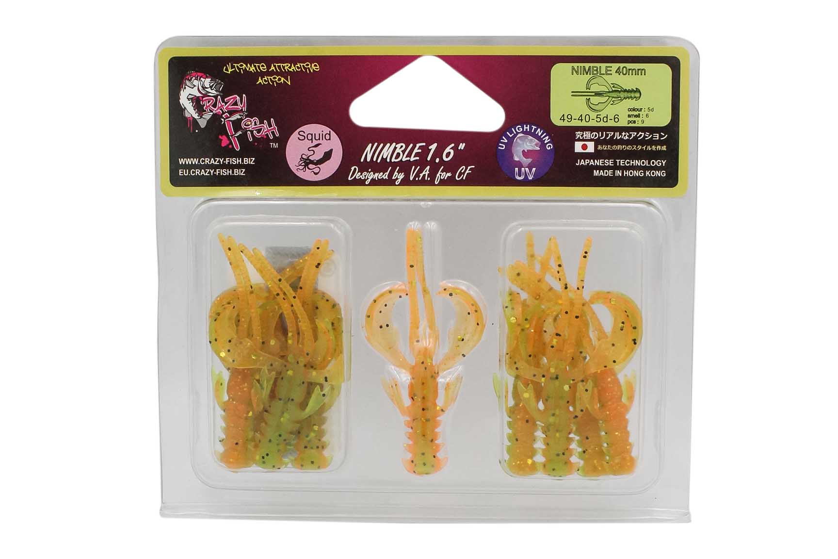 Приманка Crazy Fish Nimble 1,6&quot; 49-40-5d-6