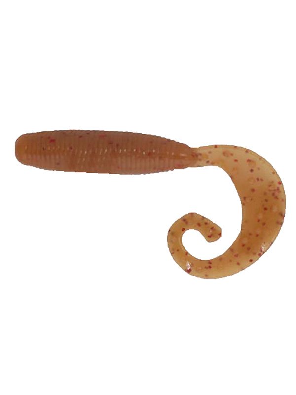 Приманка Reins твистер Fat G tail grub 2" 026 brown shrimp red - фото 1