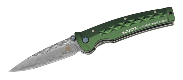 Нож Mcusta Tsuchi Damascus Folder Dark Green скл. сталь VG10 - фото 1