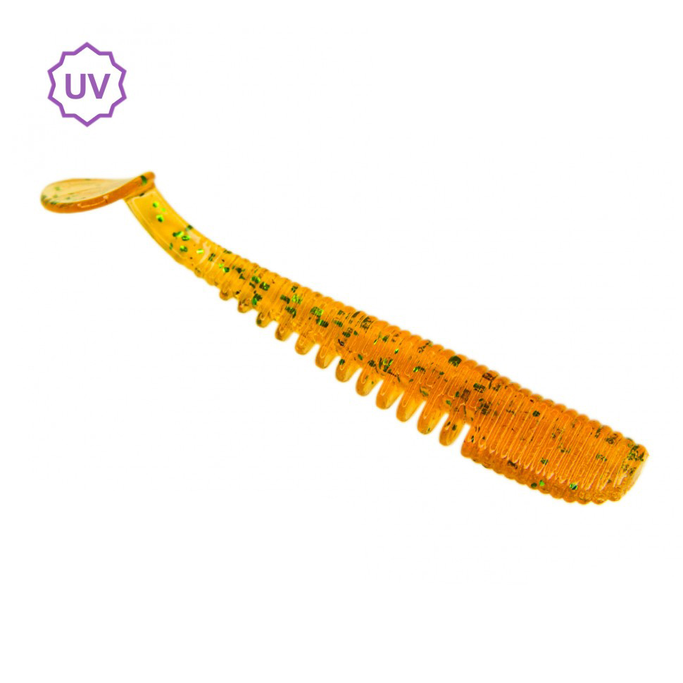 Приманка ESOX Awanura 2,5" 63мм цв.FK007 Green Amber уп.8шт - фото 1