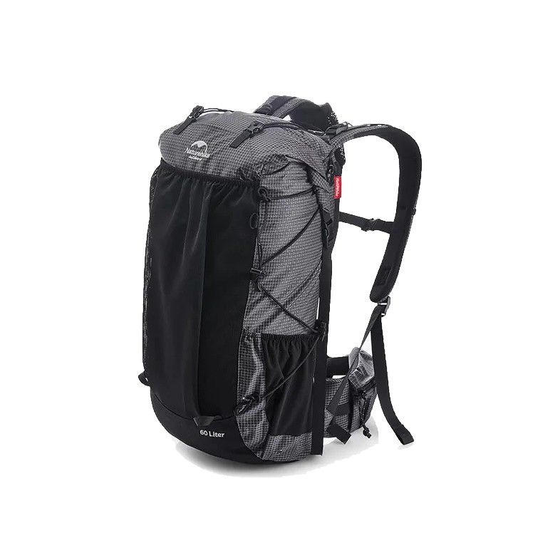 Рюкзак Naturehike Rock hiking dyneema fabric black 60+5л - фото 1