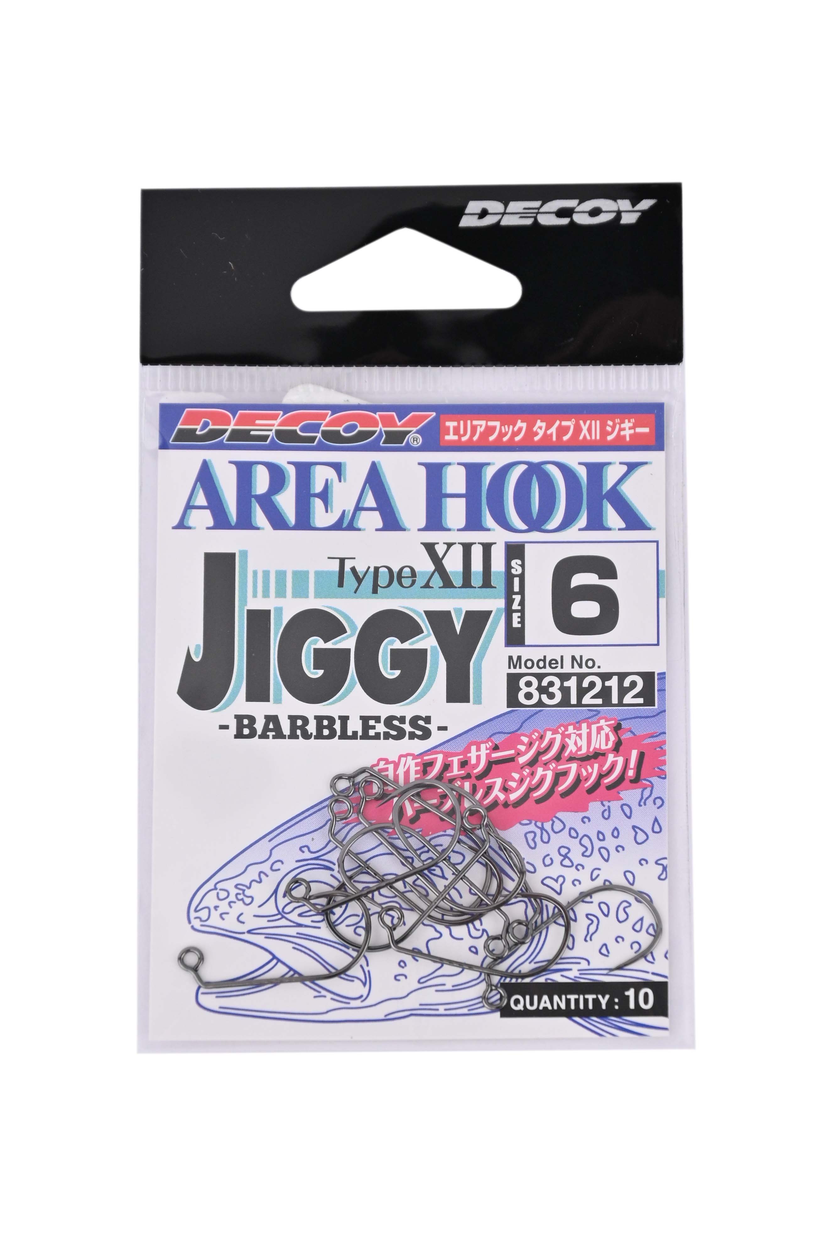 МП Крючки Decoy Area Hook Jiggy AH-12 №6 - фото 1